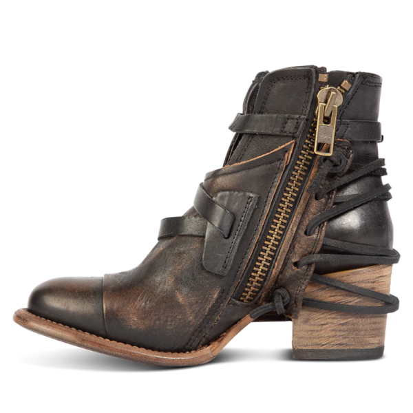 FREEBIRD | WOMEN'S CRUE-BLACK DISTRESSED