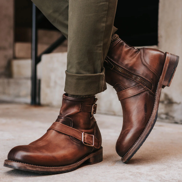 FREEBIRD | MEN'S RAILROAD-BROWN DISTRESSED