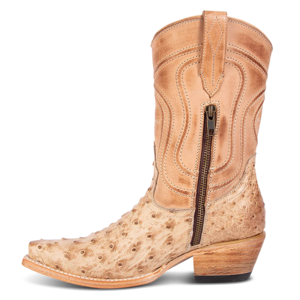 FREEBIRD | WOMEN'S WARRICK-BEIGE OSTRICH MULTI